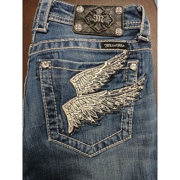 Miss Me Jeans Women Size 28 Boot Embellished Western Bootcut 34" Inseam JP516387 - Picture 6 of 6